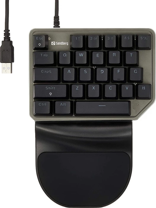 Sandberg RageStorm Gaming Keypad, mehrfarbig/schwarz/grau, Gaote Outemu BLUE, USB-A