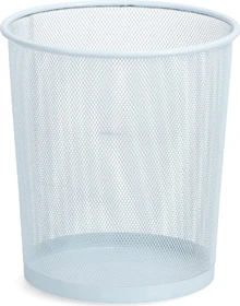 Zeller Mesh Papierkorb weiß
