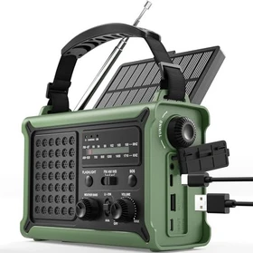 Rocam CR1030 Kurbelradio grün