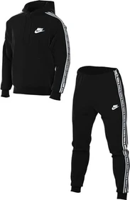 Nike Club Trainingsanzug schwarz/weiß (Herren)