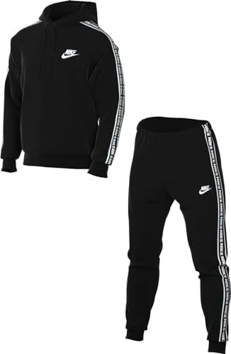 Nike Club Trainingsanzug schwarz/weiß (Herren)