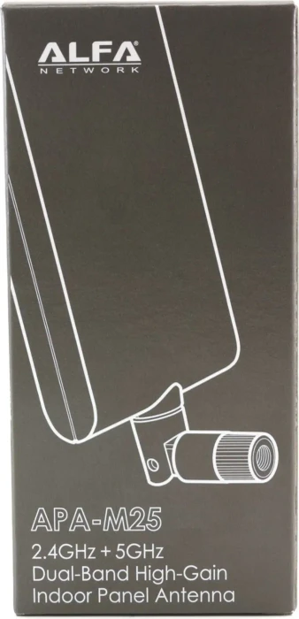 Alfa Network APA-M25 Dual Band, Panel Antenna Indoor-Antenne, 5GHz/2.4GHz, 8-10dBi, RP-SMA, direktional