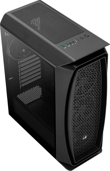 AeroCool Aero One Eclipse, schwarz, Glasfenster