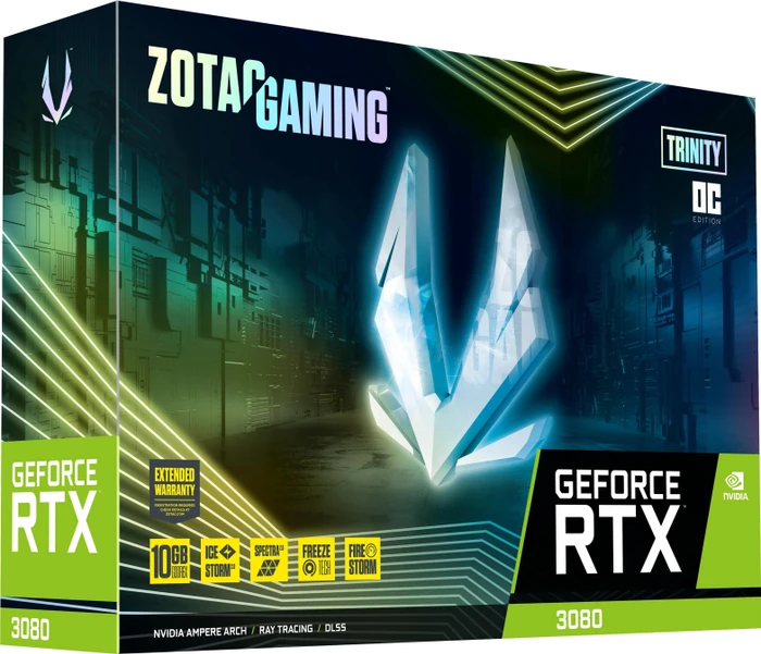 Zotac Gaming GeForce RTX 3080 Trinity OC LHR, 10GB GDDR6X, HDMI, 3x DP