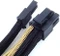 SilverStone PP07-PCIBG, 6/8-Pin PCIe Verlängerung 250mm, sleeved schwarz/gold Vorschaubild