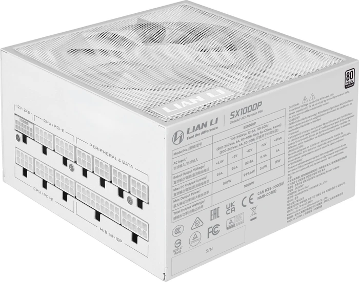 Lian Li SX Platinum SX1000P weiß 1000W, ATX 3.1