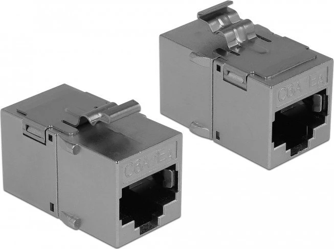 DeLOCK Keystone Modul RJ-45 Buchse via RJ-45 Buchse Cat6a