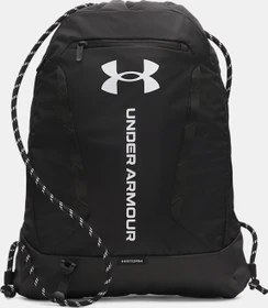 Under Armour Hustle Sportbeutel schwarz/weiß
