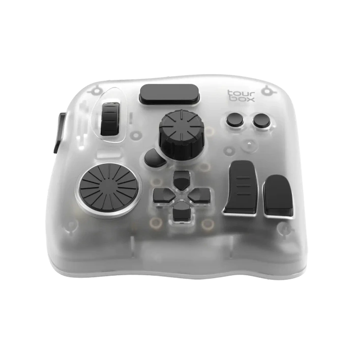 TourBox Elite Plus Editing Controller, transluzent/schwarz, USB-C/Bluetooth