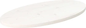 vidaXL ovale Tischplatte 80x40cm weiß