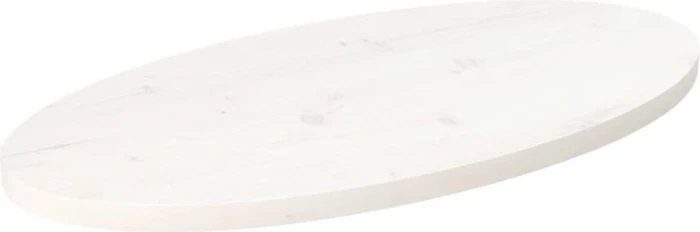 vidaXL ovale Tischplatte 80x40cm weiß