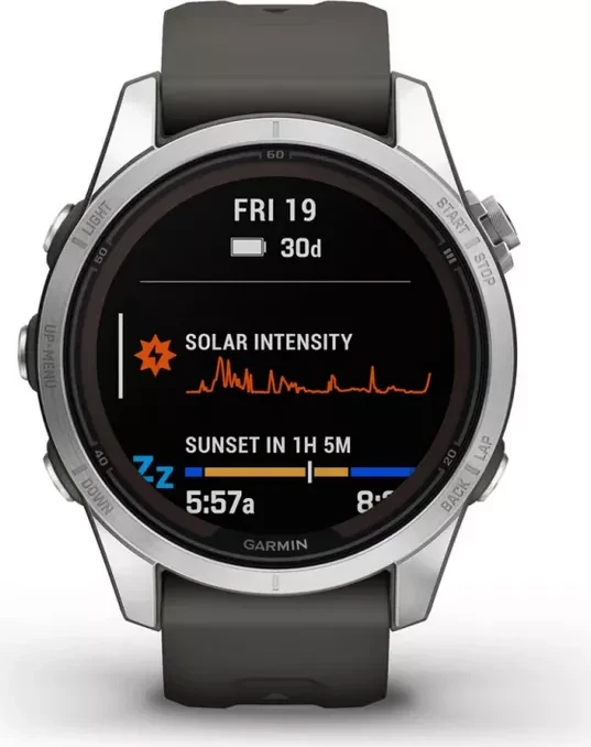 Garmin Fenix 7S Pro Solar graphit