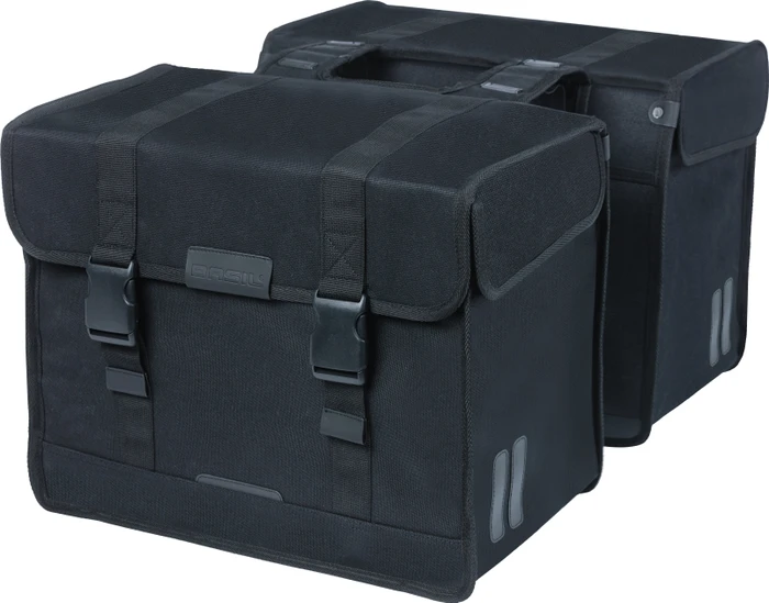 Basil Kavan Eco Classic Doppeltasche Gepäcktasche schwarz