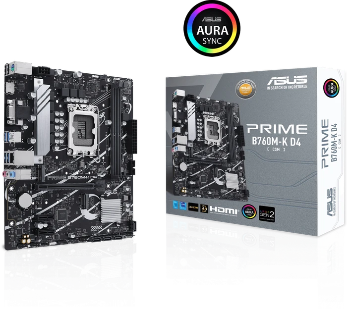 ASUS Prime B760M-K D4-CSM (Intel 1700)