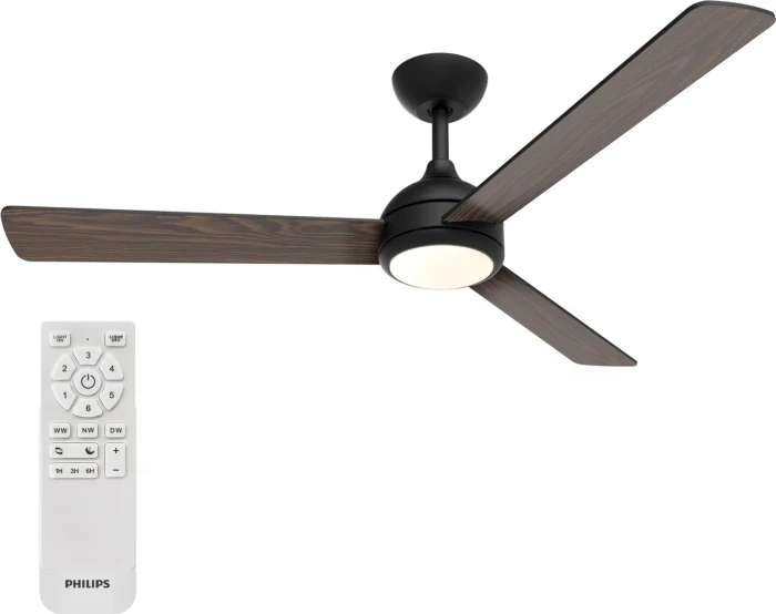 Philips Civx Deckenventilator schwarz/braun