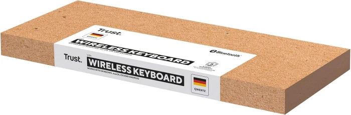 Trust Vira Multi-Device Wireless Keyboard, schwarz, Bluetooth, DE