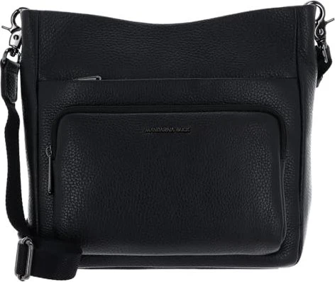 Mandarina Duck Mellow Leather Medium Umhängetasche schwarz