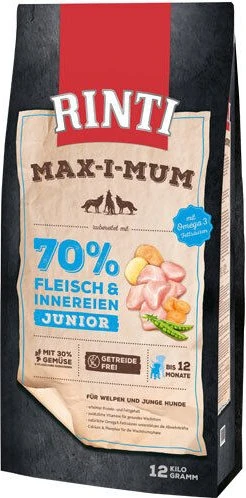 Finnern Rinti Max-I-Mum, Fleisch und Innereien, Junior, 12kg