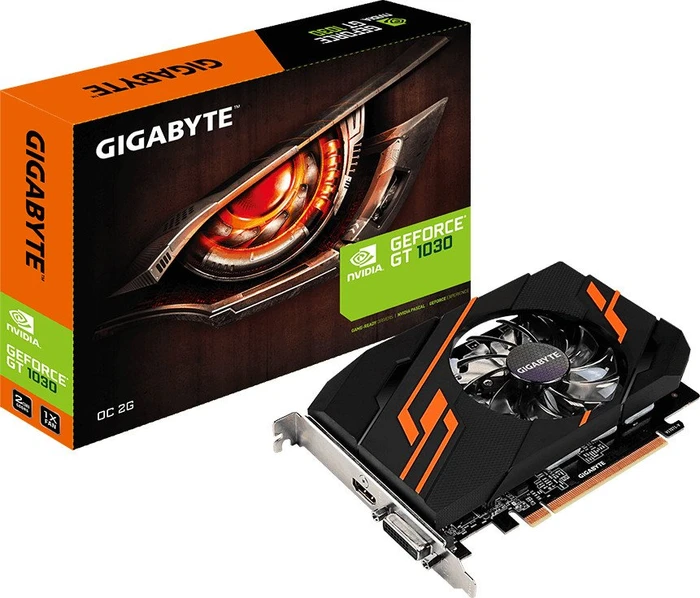 GIGABYTE GeForce GT 1030 OC 2G, 2GB GDDR5, DVI, HDMI