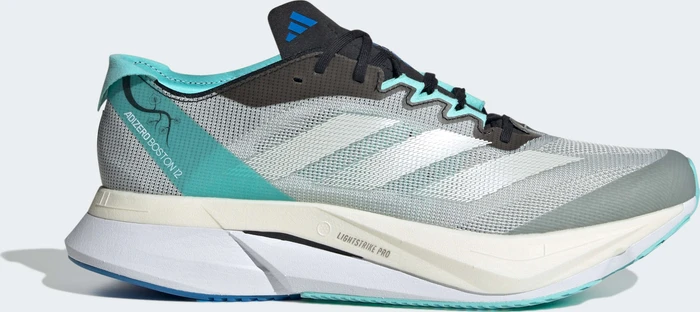 adidas Adizero Boston 12 wonder silver/zero metalic/flash aqua