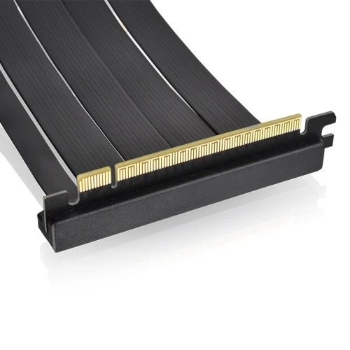 Thermaltake Riser Kabel, gewinkelt, PCIe 4.0, 130mm, schwarz