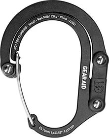GearAid Heroclip Small Materialkarabiner schwarz