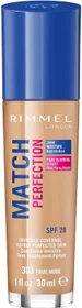 Rimmel Match Perfection Foundation 303 true nude LSF20, 30ml