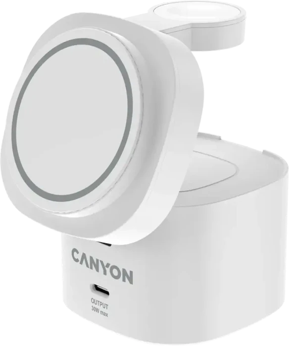 Canyon Wireless Charging Stand OnCharge 405 + Adapter weiß