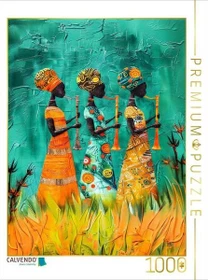 Calvendo Farbenfrohe afrikanische Damen spielen Musik