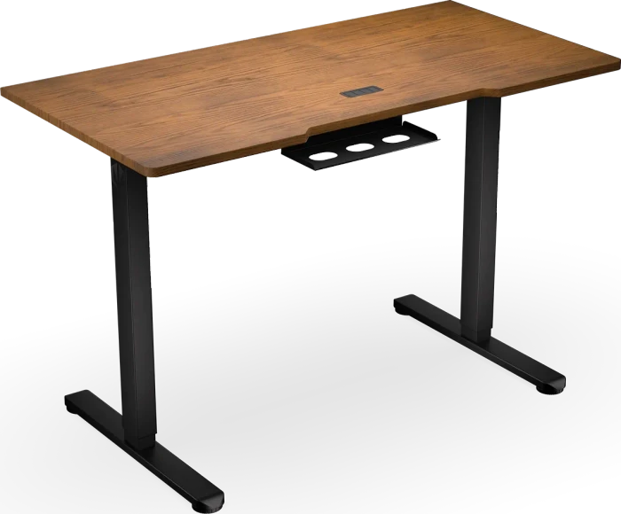 Endorfy Atlas S Electric elektrisch höhenverstellbarer Sitz-Steh-Schreibtisch 114x60cm Dark wood/schwarz