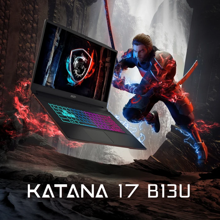 MSI Katana 17 B13UCRK-1426, Black, Core i5-13420H, 16GB RAM, 512GB SSD, GeForce RTX 3050, DE