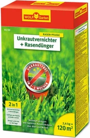 Wolf-Garten SQ120 2in1 Unkrautvernichter plus Rasendünger, 2.4kg
