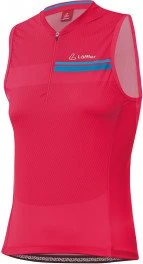 Löffler Bike Pace Shirt half zip Trikot kurzarm flamenco (Damen)