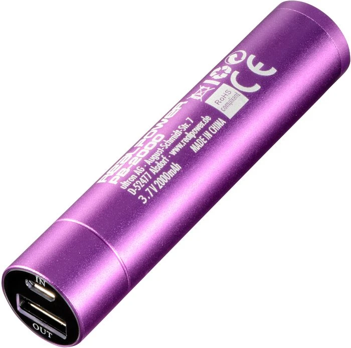 Ultron Powerbank RealPower PB-2000 violett