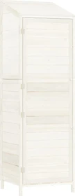 vidaXL Massivholz Geräteschrank 55x174cm weiß