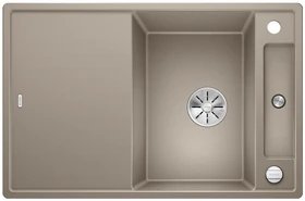 Blanco Axia III 45 S InFino Einbau Becken reversibel mit Ablauffernbedienung tartufo inkl. Glasschneidebrett