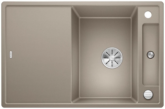 Blanco Axia III 45 S InFino Einbau Becken reversibel mit Ablauffernbedienung tartufo inkl. Glasschneidebrett