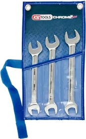 KS Tools CHROMEplus Doppelmaulschlüssel Schraubenschlüsselsatz, 3-tlg.