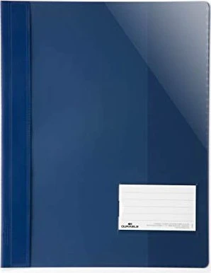 Durable Sichthefter opak, A4+, dunkelblau/transparent, 25er-Pack