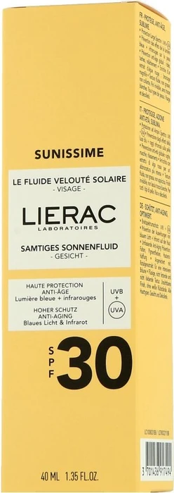 Lierac Sunissime The Velvety Sun Fluid LSF30, 40ml