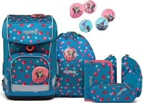 Ergobag Cubo Light VolitBär 2023 Schultaschen-Set, 6-tlg.