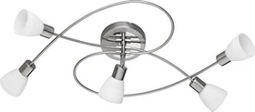 Trio Carico Spot 5-flammig nickel matt