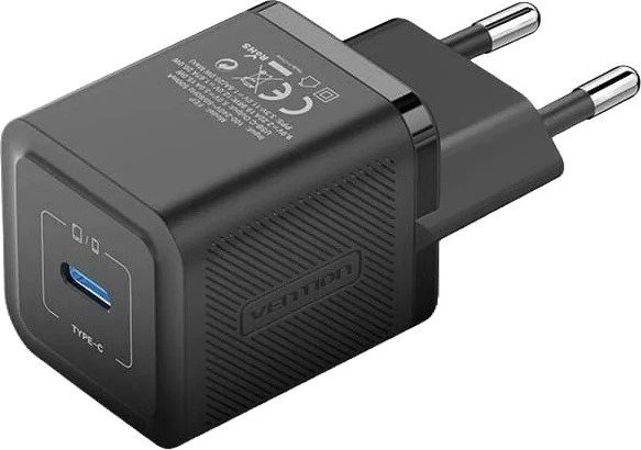 Vention 1-Port USB-C GaN Charger 20W schwarz