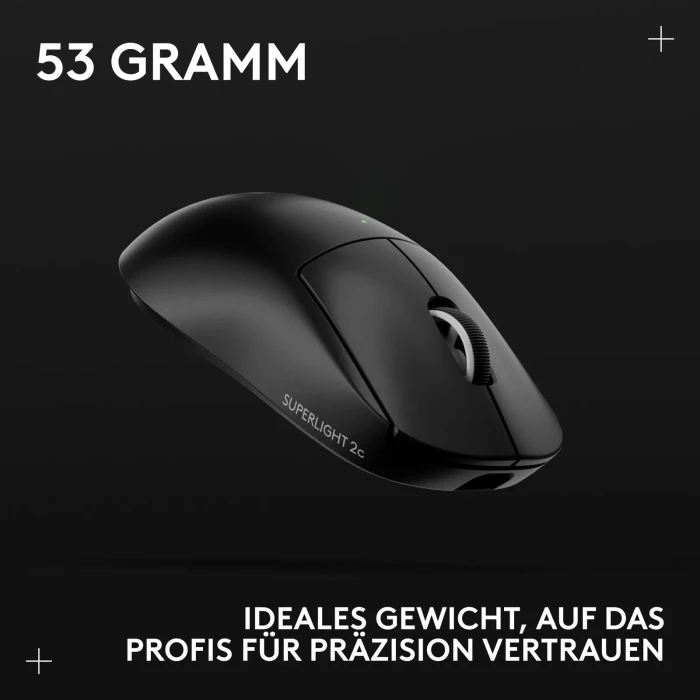 Logitech G Pro X Superlight 2c SE Lightspeed schwarz, USB