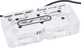 Alphacool Eisdecke Acryl DDC Dual Pumpenaufsatz, G1/4