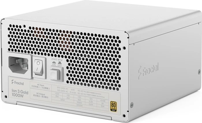 Fractal Design Ion 3 Gold weiß 1000W, ATX 3.1