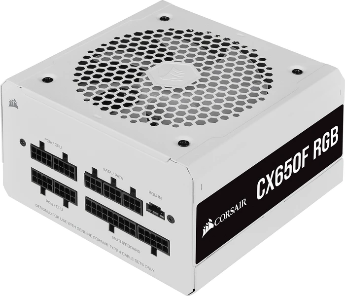 Corsair CX-F RGB White Series CX650F RGB 650W, ATX