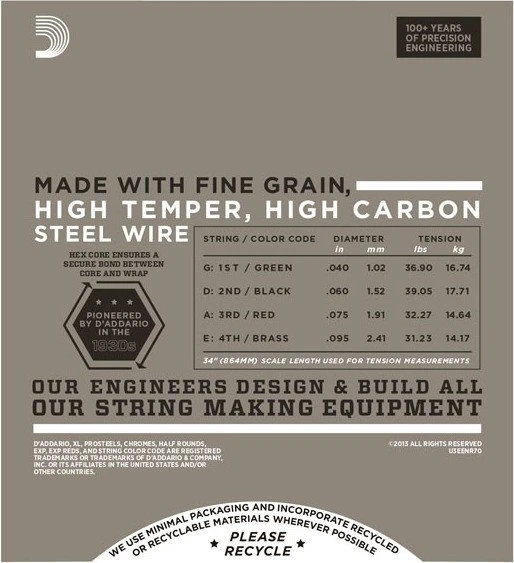 D'Addario XL Half Rounds Bass Super Light, Long Scale