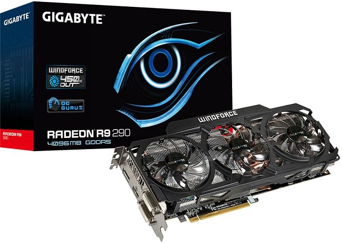 GIGABYTE Radeon R9 290 Windforce 3X OC, 4GB GDDR5, 2x DVI, HDMI, DP