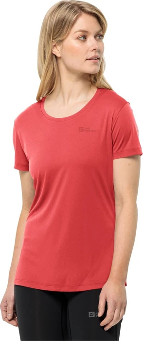 Jack Wolfskin Tech Funktionsshirt kurzarm vibrant red (Damen)